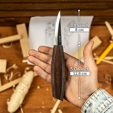 Load image into Gallery viewer, Hutsuls NX-W Wood Carving Knife Woodworking - Elite Woodworking Knife for Whittling Experience, Robust Roughing Knife for Wood Carving Quality, Novice's Dream Wood Whittling Knife for Beginners Carver