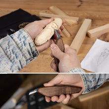 Load image into Gallery viewer, Hutsuls S.06 Wood Carving Knives Kit - Carver’s Choice Whittling Knives for Precision Work, Complete Beginners Whittling Wood Carving Knife Set, Master Craft Wood Whittling Kit for Beginners Kids
