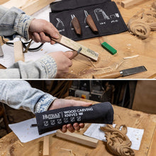 Load image into Gallery viewer, Hutsuls S.06 Wood Carving Knives Kit - Carver’s Choice Whittling Knives for Precision Work, Complete Beginners Whittling Wood Carving Knife Set, Master Craft Wood Whittling Kit for Beginners Kids