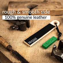 Load image into Gallery viewer, Hutsuls Pocket Knife Strop Kit - Get Razor-Sharp Edges with Pocket Leather Strop for Knife Sharpening, Easy to Use Knife Stropping Kit with Stropping Compound, Stropping Leather Sharpening Strop Block