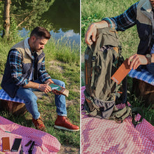 Load image into Gallery viewer, Hutsuls Knife Stropping Leather for Sharpening - Get Razor-Sharp Edges with Leather Strop for Knife Sharpening Easy to Use Leather Sharpening Strop with Green & White Strop Compound Step-by-Step Guide