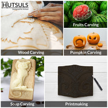 Load image into Gallery viewer, Hutsuls Wood Carving Tools Set - Easy to Use 12 pcs Mini Wood Chisel Beginner Wood Carving Kit for Adults & Kids Carving Kit Gift