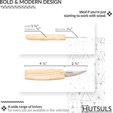 Load image into Gallery viewer, Hutsuls Wood Whittling Knife for Beginners - Razor Sharp Wood Carving Knife in a Beautifully Designed Gift Box, Sloyd Woodworking Knife for Men