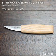 Load image into Gallery viewer, Hutsuls Wood Whittling Knife for Beginners - Razor Sharp Wood Carving Knife in a Beautifully Designed Gift Box, Sloyd Woodworking Knife for Men