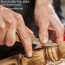 Load image into Gallery viewer, Hutsuls Wood Whittling Knife for Beginners - Razor Sharp Wood Carving Knife in a Beautifully Designed Gift Box, Sloyd Woodworking Knife for Men