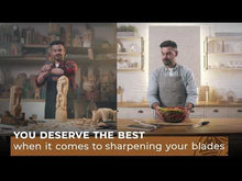 Load and play video in Gallery viewer, Hutsuls Leather Strop Block with Compound - Knife Strop Kit, Easy to Use Quality Non-Slip Leather Stropping Block & Leather Honing Strop Guide