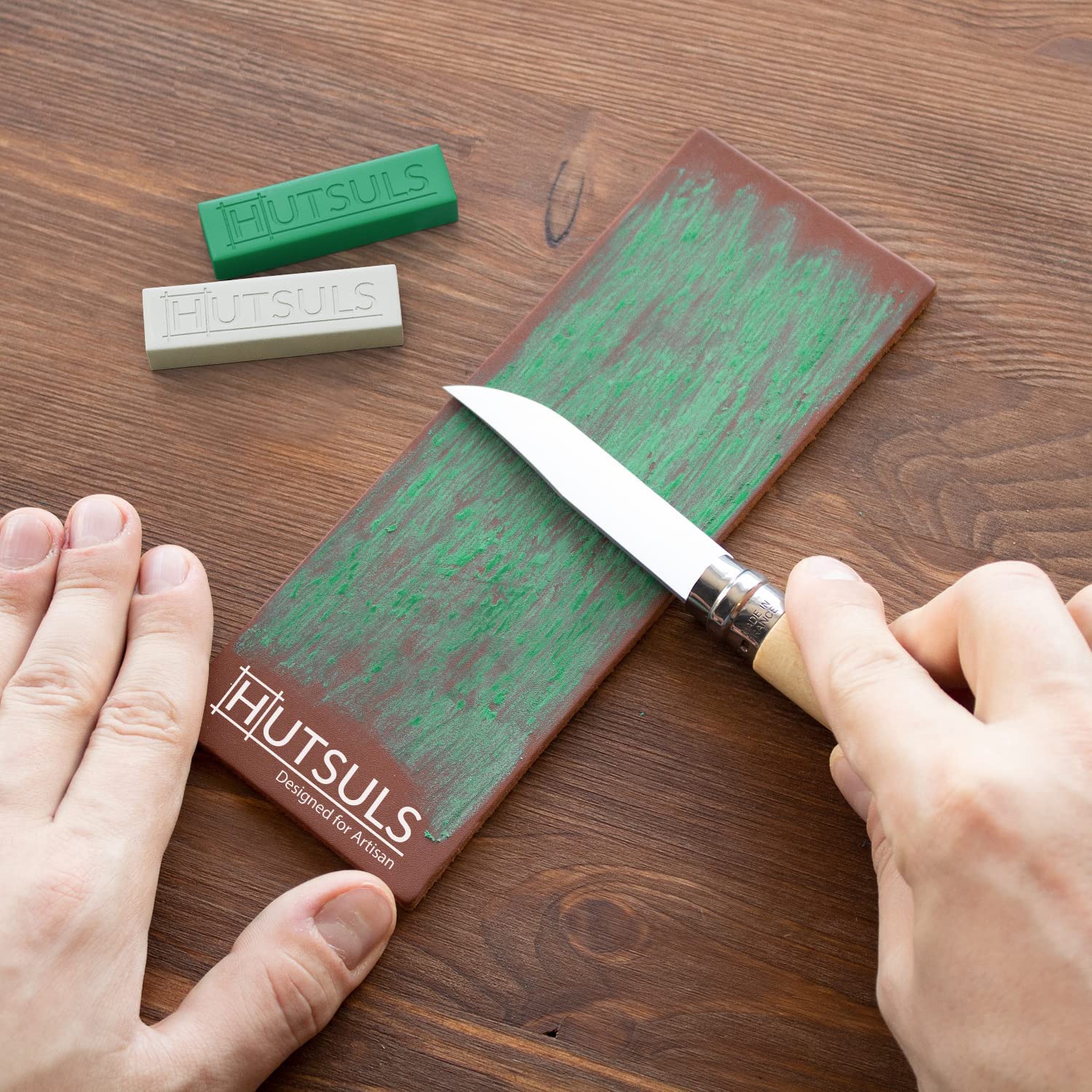 Hutsuls White & Green Strop Compound - Total 5 Oz Get Razor Sharp Edge ...