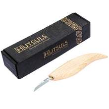 Load image into Gallery viewer, Hutsuls Chip Carving Knife for Beginners - Razor Sharp Wood Carving Detail Knife in a Beautifully Designed Gift Box, Hobbies Whittling Tool for Adults
