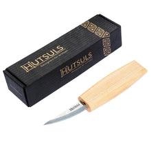 Load image into Gallery viewer, Hutsuls Wood Whittling Knife for Beginners - Razor Sharp Wood Carving Knife in a Beautifully Designed Gift Box, Sloyd Woodworking Knife for Men
