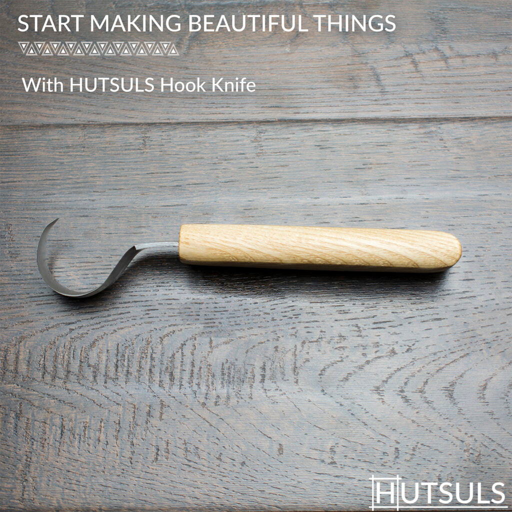 HUTSULS Wood Whittling Kit for Beginners - 8 pcs Razor Sharp Wood