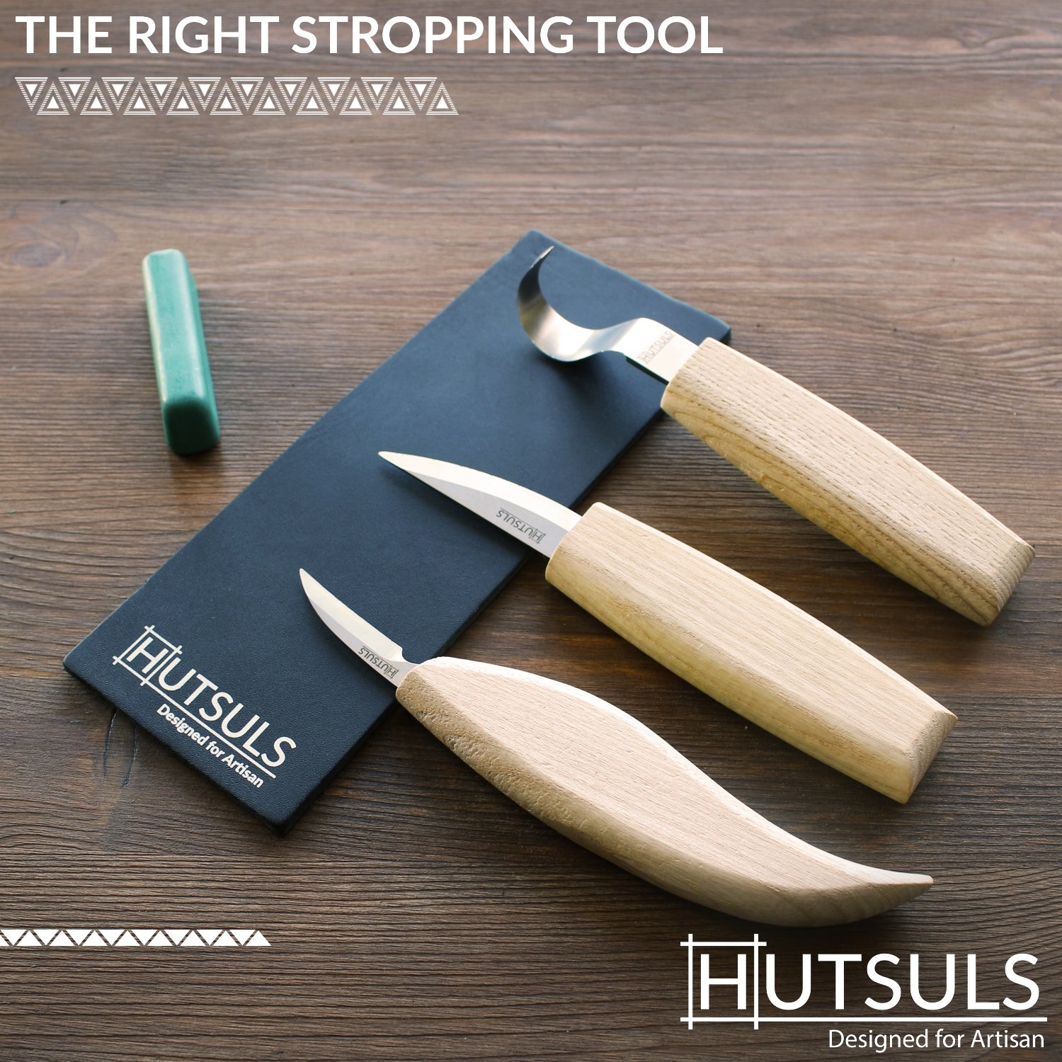 Leather Strop and Stropping Compound Set